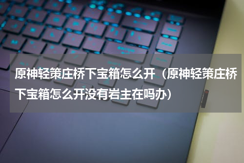 原神轻策庄桥下宝箱怎么开（原神轻策庄桥下宝箱怎么开没有岩主在吗办）