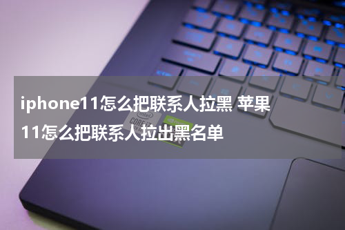 iphone11怎么把联系人拉黑 苹果11怎么把联系人拉出黑名单