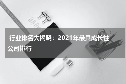  行业排名大揭晓：2021年最具成长性公司排行