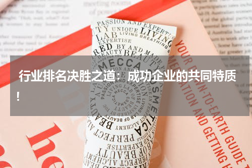  行业排名决胜之道：成功企业的共同特质！
