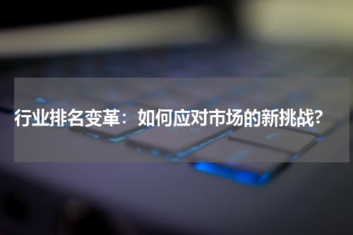  行业排名变革：如何应对市场的新挑战?