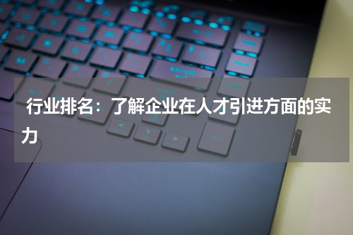  行业排名：了解企业在人才引进方面的实力