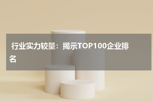  行业实力较量：揭示TOP100企业排名
