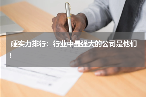  硬实力排行：行业中最强大的公司是他们！