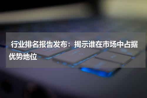  行业排名报告发布：揭示谁在市场中占据优势地位