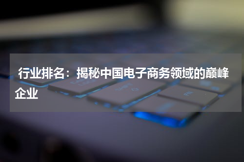  行业排名：揭秘中国电子商务领域的巅峰企业