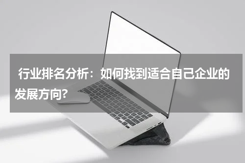  行业排名分析：如何找到适合自己企业的发展方向?
