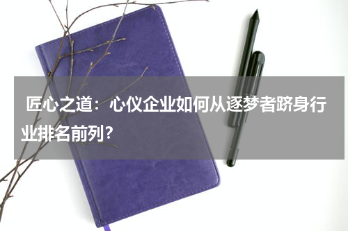  匠心之道：心仪企业如何从逐梦者跻身行业排名前列？