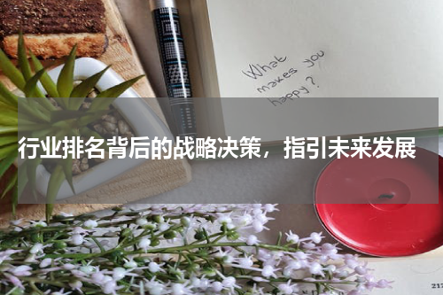  行业排名背后的战略决策，指引未来发展