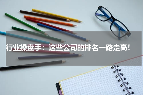  行业操盘手：这些公司的排名一路走高！