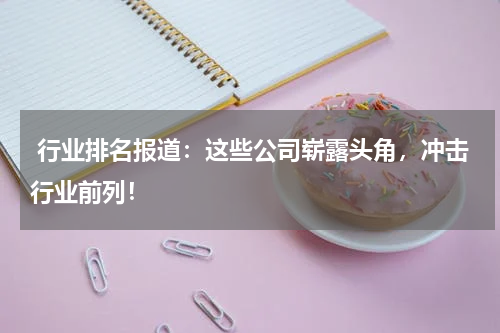  行业排名报道：这些公司崭露头角，冲击行业前列！