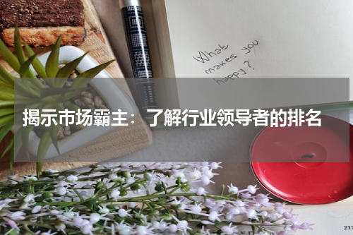  揭示市场霸主：了解行业领导者的排名