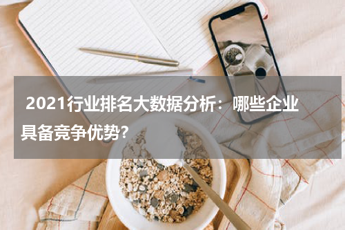  2021行业排名大数据分析：哪些企业具备竞争优势？