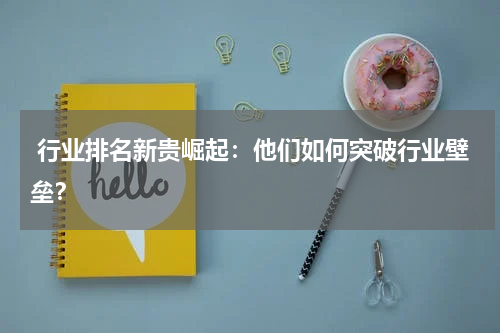  行业排名新贵崛起：他们如何突破行业壁垒？