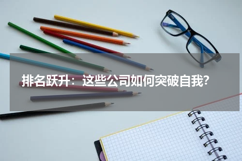  排名跃升：这些公司如何突破自我？