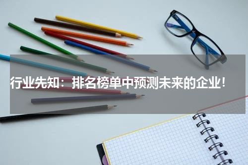  行业先知：排名榜单中预测未来的企业！