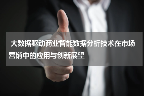  大数据驱动商业智能数据分析技术在市场营销中的应用与创新展望