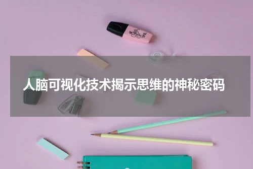  人脑可视化技术揭示思维的神秘密码