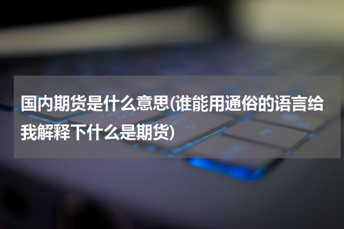 国内期货是什么意思(谁能用通俗的语言给我解释下什么是期货)