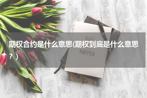 期权合约是什么意思(期权到底是什么意思？)