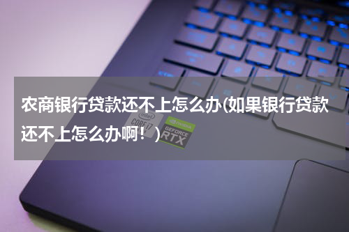 农商银行贷款还不上怎么办(如果银行贷款还不上怎么办啊！)