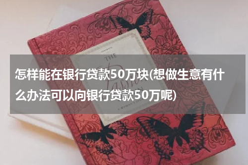 怎样能在银行贷款50万块(想做生意有什么办法可以向银行贷款50万呢)