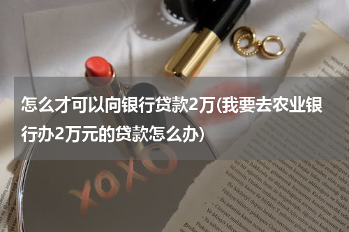 怎么才可以向银行贷款2万(我要去农业银行办2万元的贷款怎么办)