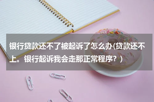 银行贷款还不了被起诉了怎么办(贷款还不上。银行起诉我会走那正常程序？)