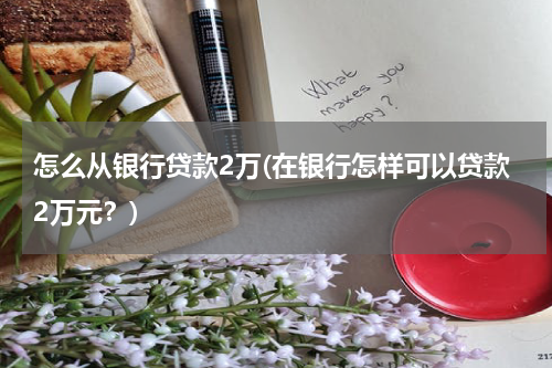 怎么从银行贷款2万(在银行怎样可以贷款2万元？)