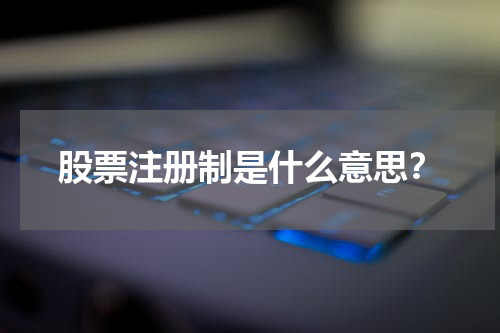 股票注册制是什么意思？