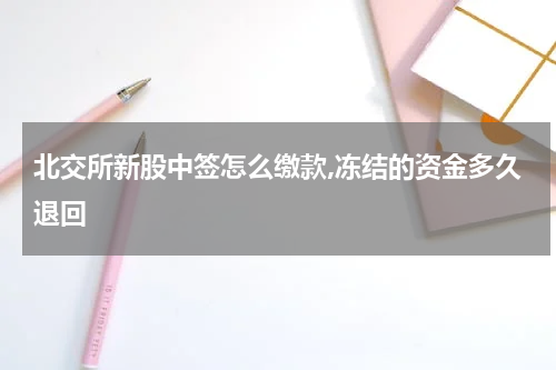 北交所新股中签怎么缴款,冻结的资金多久退回