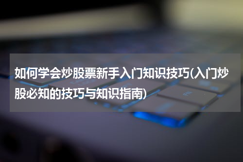 如何学会炒股票新手入门知识技巧(入门炒股必知的技巧与知识指南)