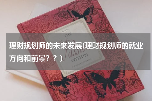 理财规划师的未来发展(理财规划师的就业方向和前景？？)