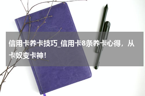 信用卡养卡技巧_信用卡8条养卡心得，从卡奴变卡神！