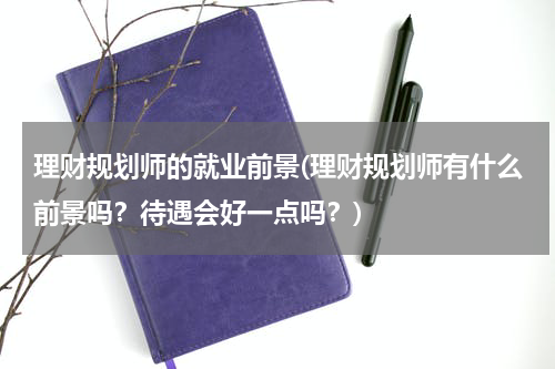 理财规划师的就业前景(理财规划师有什么前景吗？待遇会好一点吗？)