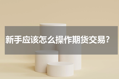 新手应该怎么操作期货交易？